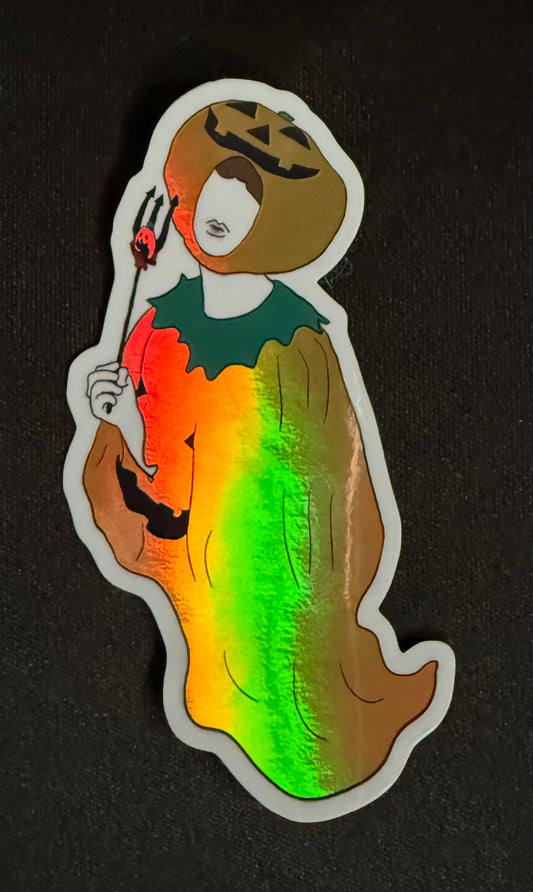 Boo Girl, Boo Holographic Sticker